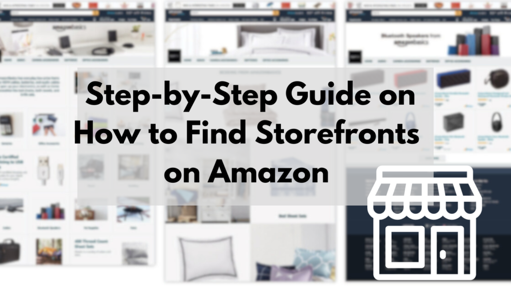 How to Find Storefronts on Amazon